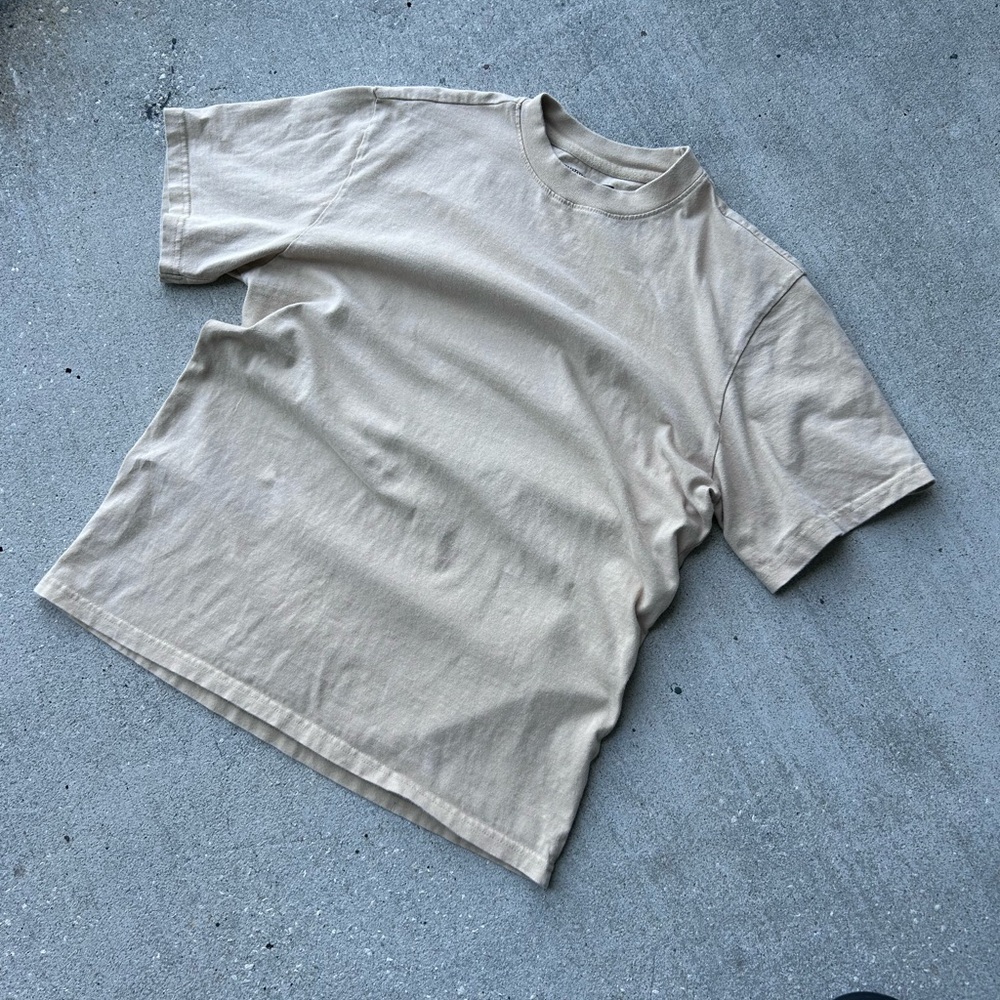 Classic Beige Short Sleeve Men's Tee